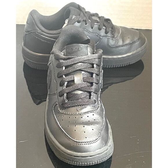 Nike Force 1 LE DH2925-001 Little Kids' Shoes Black Low Top Size 12C - Picture 6 of 8